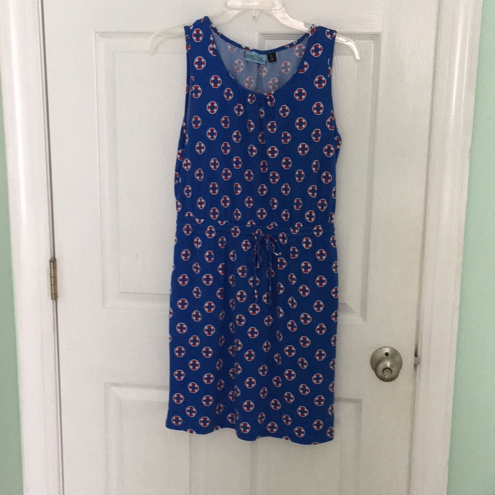 Cynthia Rowley life preserver print mini dress